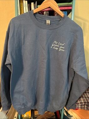 Dear Heart Women's The Blessings Pullover Crewneck - Indigo